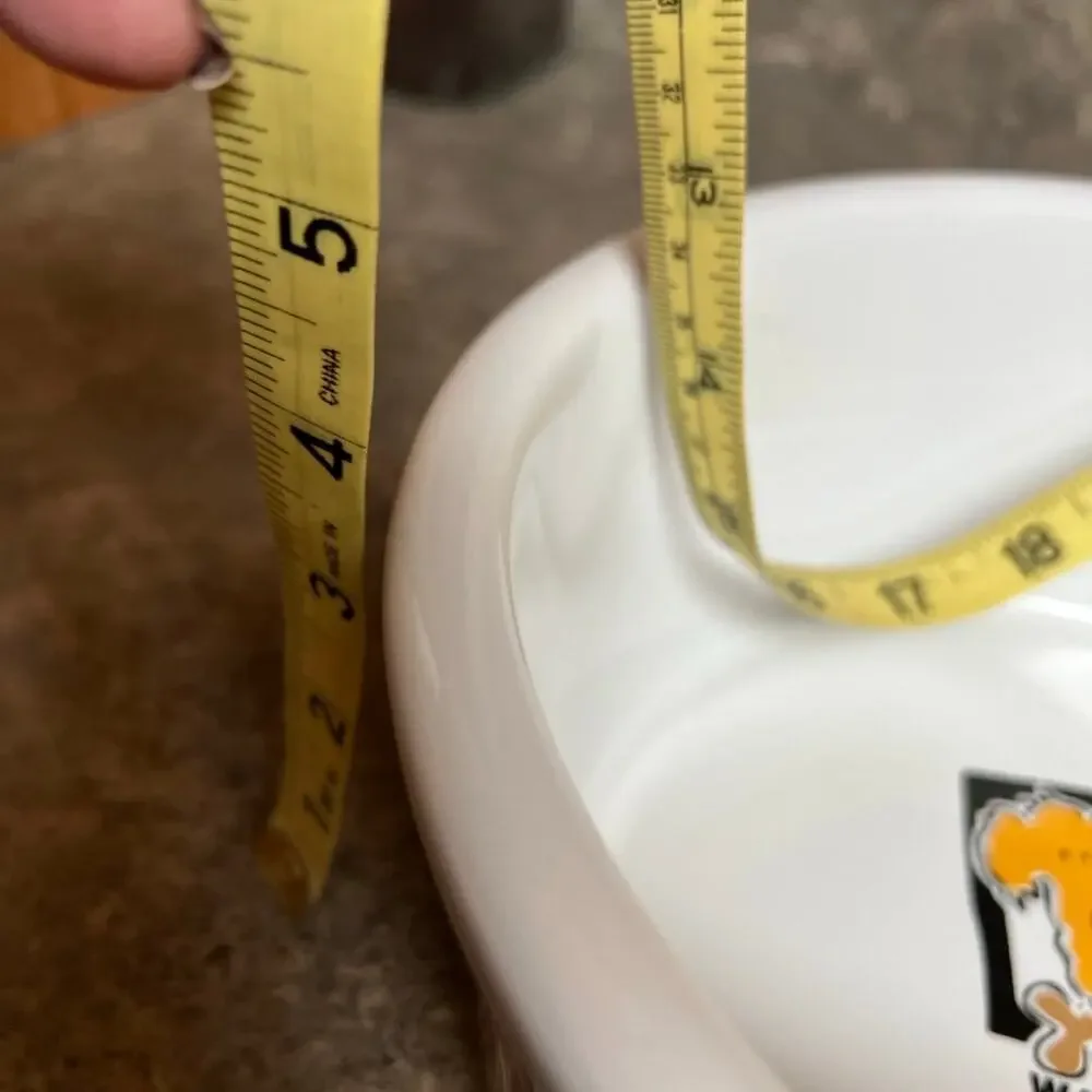 Riviera/Van Beers Dog food or water bowl. “WANTED” stoneware